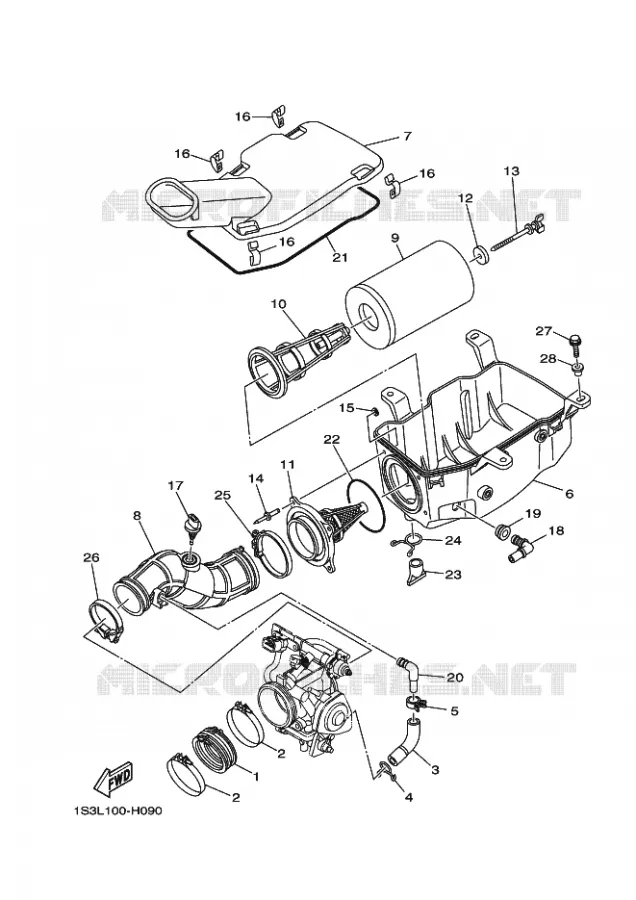 INLAAT Yamaha QUAD 700 2009 RAPTOR  YFM700RYFM70RY