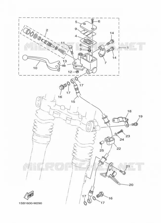 REMPOMP VOOR Yamaha MOTO 125 2017 XTZ  XTZ125E