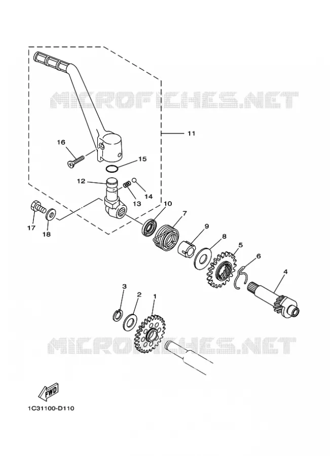 STARTMOTOR Yamaha MOTO 125 2016 YZ  YZ125