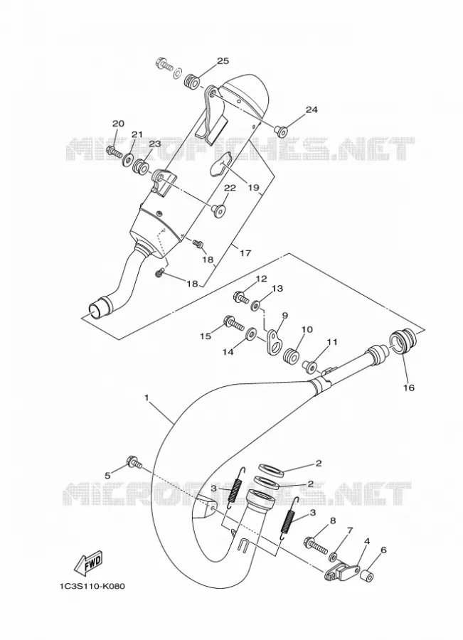 UITLAAT Yamaha MOTO 125 2017 YZ  YZ125