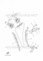 NOKKENAS / KETTING voor Yamaha YFZ450R 2014