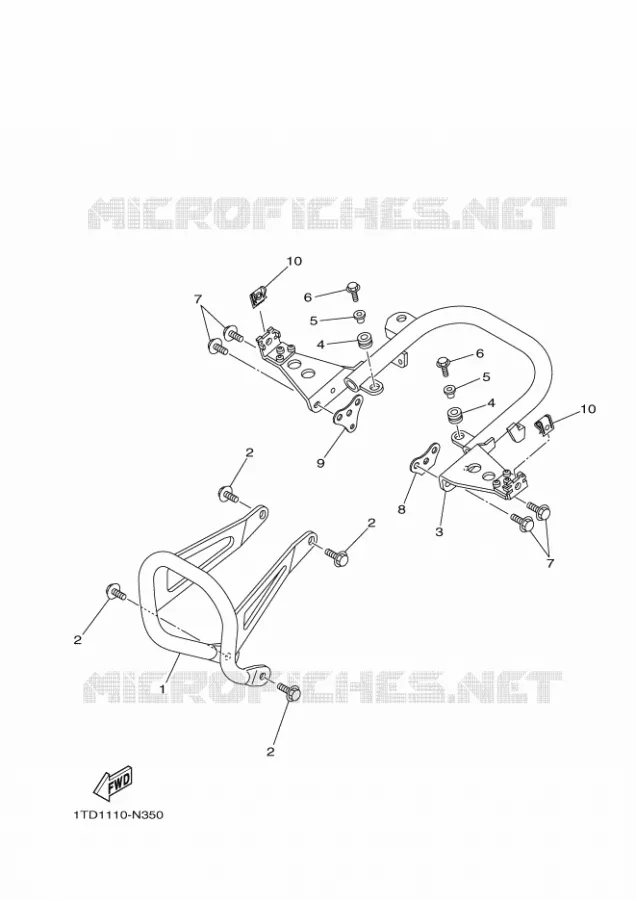 BUMPER Yamaha QUAD 450 2014 YFZ R  YFZ450R