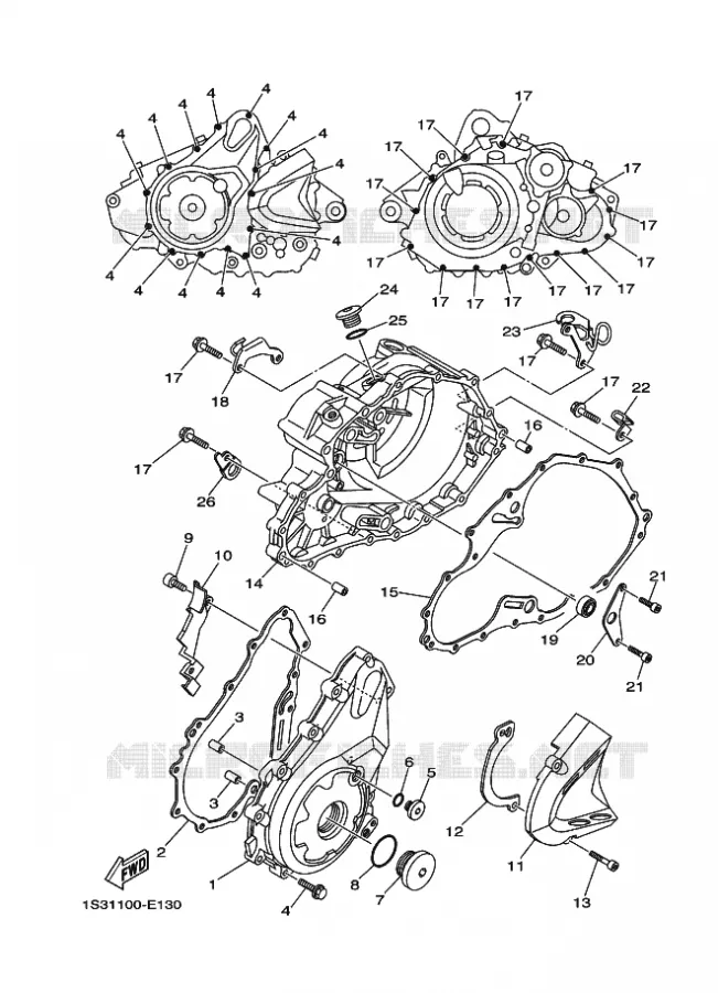 DEKSEL - MOTOR 1 Yamaha QUAD 700 2013 RAPTOR  YFM700RYFM7RSED