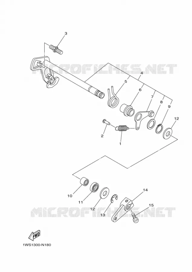 SCHAKEL STANG / PEDAAL Yamaha MOTO 700 2016 MT  MT07