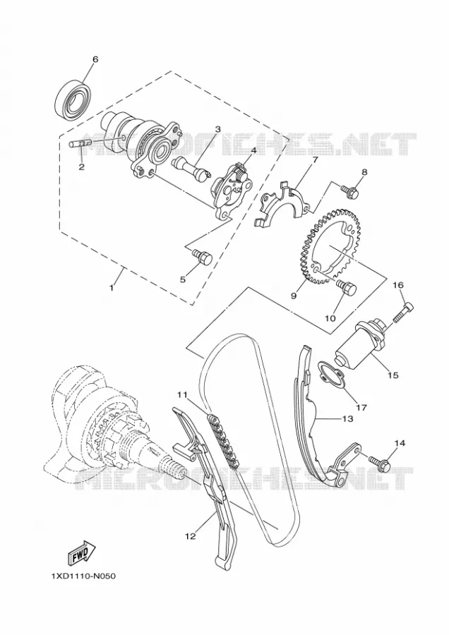 NOKKENAS / KETTING Yamaha SIDE BY SIDE 700 2015 VIKING  YXM700E