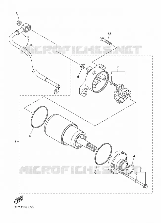 STARTMOTOR Yamaha MOTO 950 2012 MIDNIGHT STAR  XVS950A