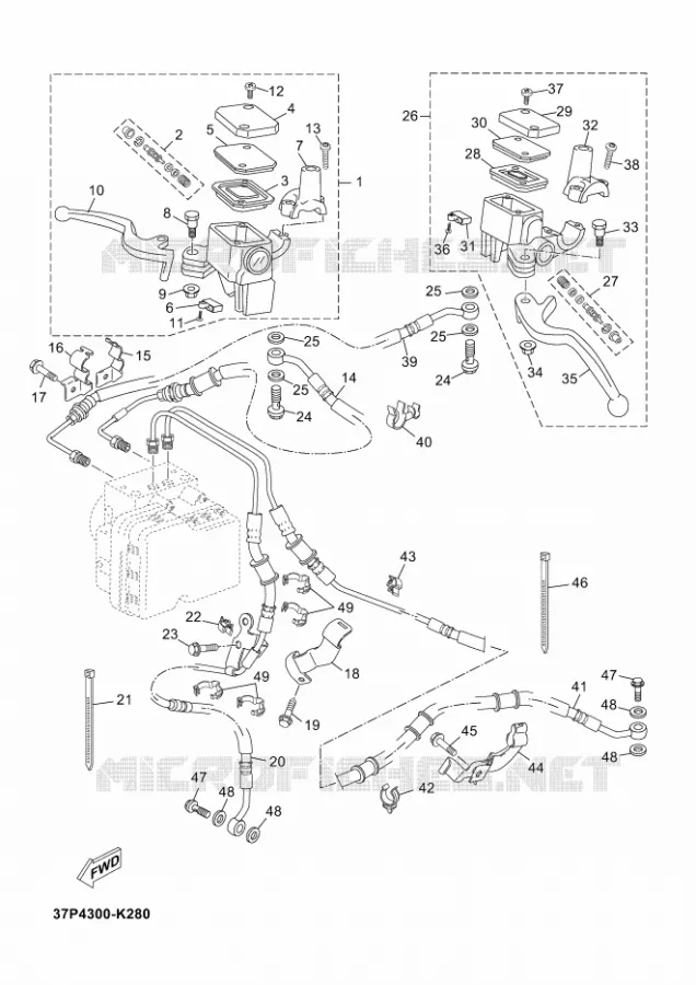 REMPOMP VOOR Yamaha SCOOTER 125 2012 XMAX ABS  YP125RA