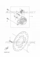 REMKLAUW ACHTER voor Yamaha YP125R 2012