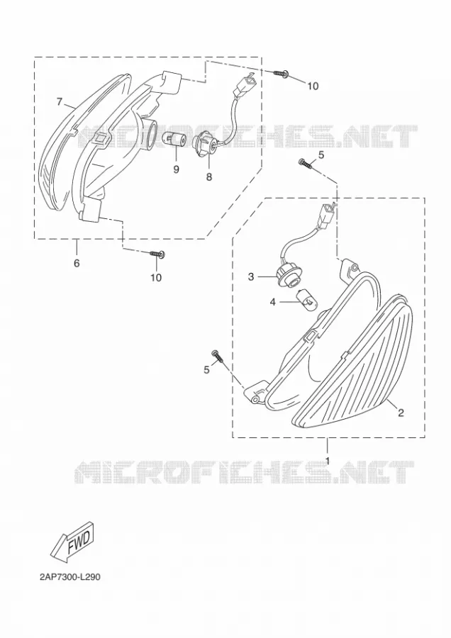 KNIPPERLICHT Yamaha SCOOTER 50 2013 NEOS 4T  YN50F