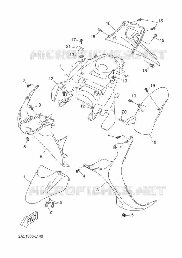 SPATBORD Yamaha SCOOTER 50 2013 NEOS 4T  YN50F