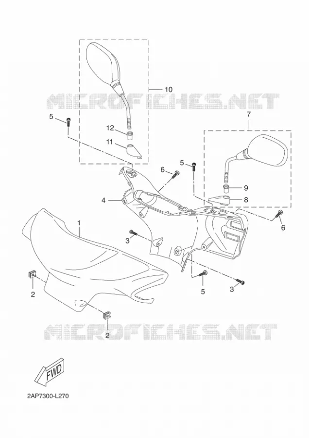 KAP 1 Yamaha SCOOTER 50 2012 NEOS  YN50