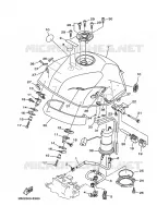 BENZINE TANK voor Yamaha TDM900A 2009