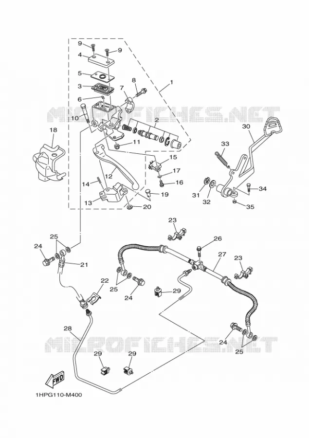 REMPOMP ACHTER Yamaha QUAD 700 2014 GRIZZLY  YFM700FWADYFM700PE