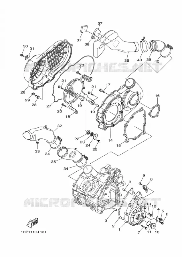 DEKSEL - MOTOR 1 Yamaha QUAD 700 2014 GRIZZLY  YFM700FWADYFM700PHE