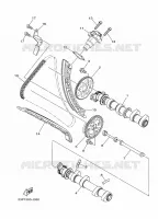 NOKKENAS / KETTING voor Yamaha XT1200Z 2015