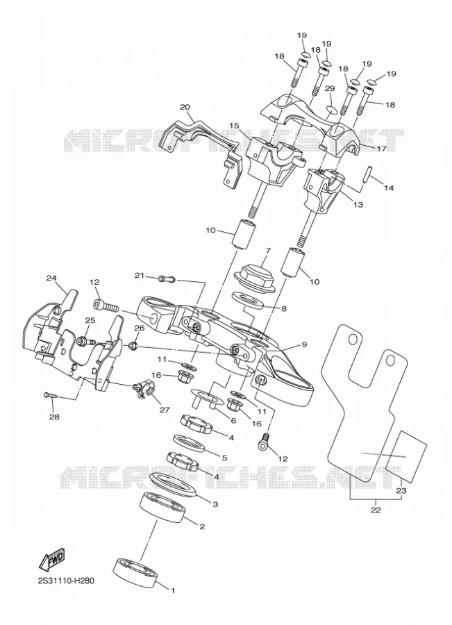 STUUR Yamaha MOTO 1700 2016 VMAX  VMX17