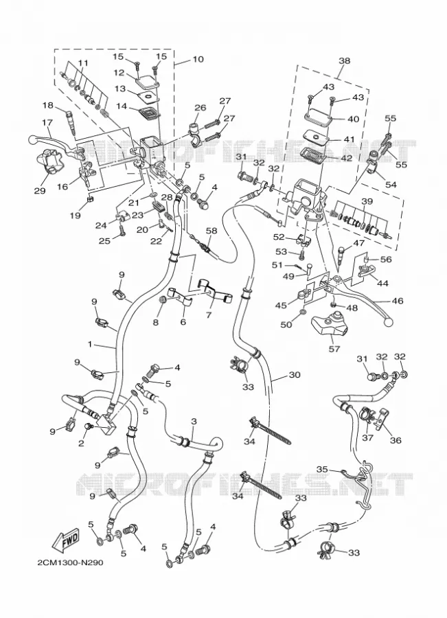 REMPOMP VOOR Yamaha SCOOTER 125 2016 TRICITY  MW125