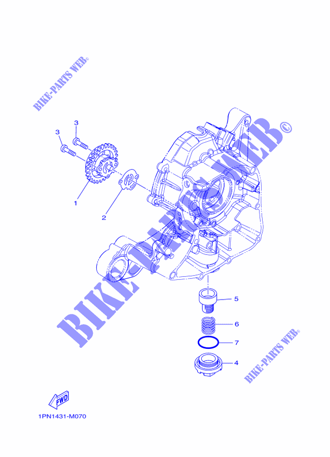 OLIEPOMP voor Yamaha TRYPTIK 125 2016