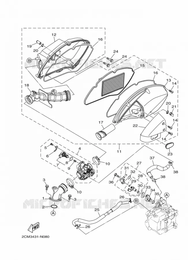 INLAAT Yamaha SCOOTER 125 2016 TRICITY  MW125A