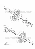 VOORWIEL voor Yamaha TRICITY 125 ABS 2016