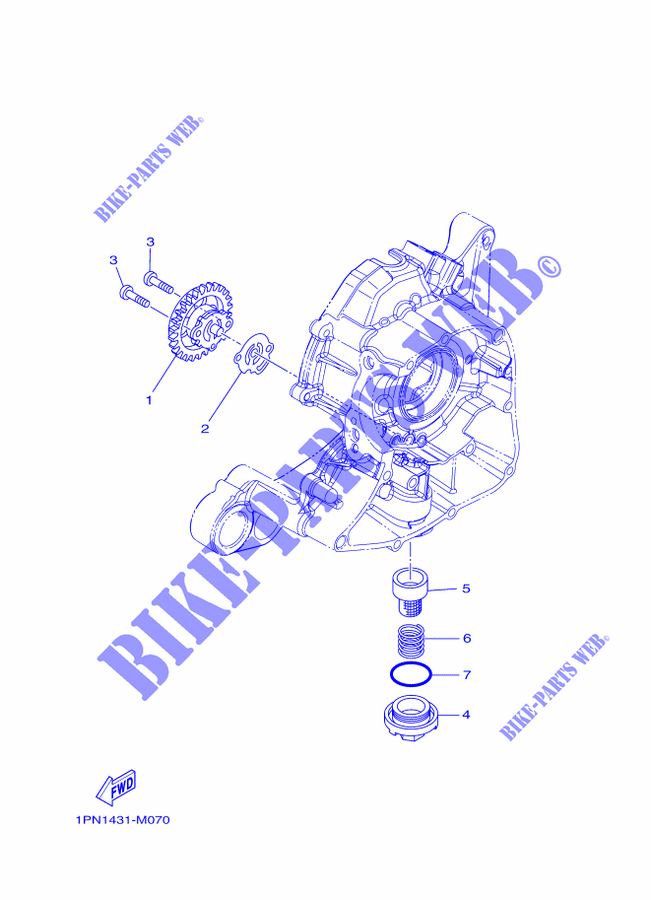 OLIEPOMP voor Yamaha TRICITY 125 ABS 2016