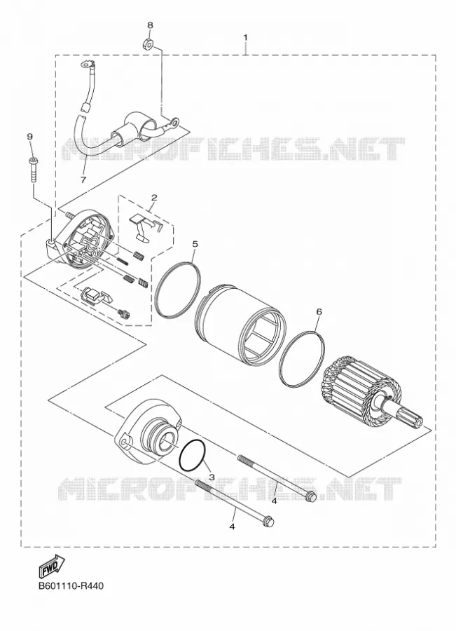 STARTMOTOR Yamaha MOTO 1000 2016 R1  YZF-R1