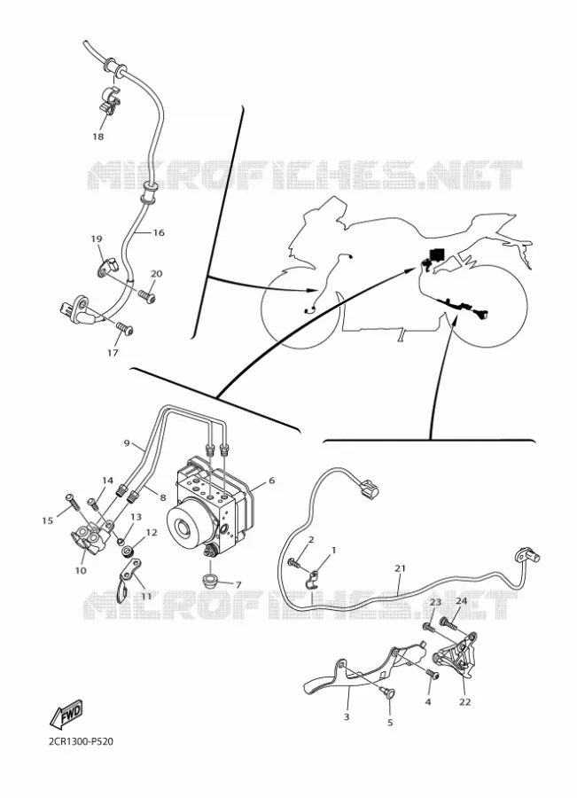 ELECTRISCH 3 Yamaha MOTO 1000 2016 R1  YZF-R1