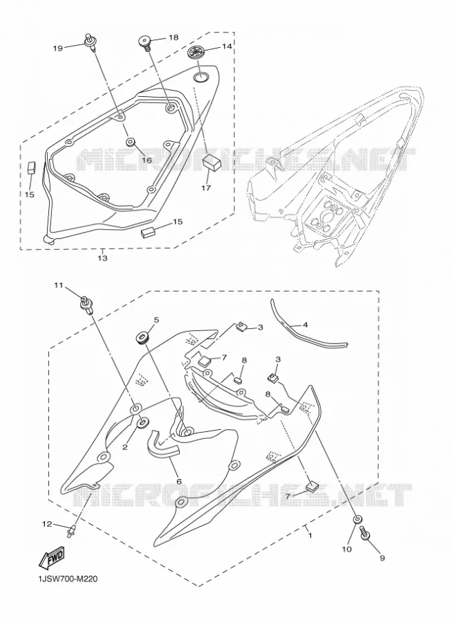 ZIJKUIPDEEL Yamaha MOTO 600 2016 R6  YZF-R6