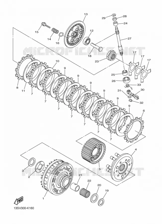 STARTMOTOR KOPPELINGS Yamaha MOTO 600 2016 R6  YZF-R6