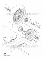 ACHTERWIEL voor Yamaha XV 950 2016