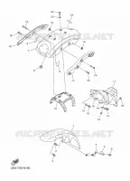 SPATBORD voor Yamaha XV 950 2016