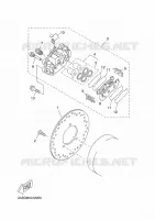 REMKLAUW ACHTER voor Yamaha EVOLIS 125 ABS 2017