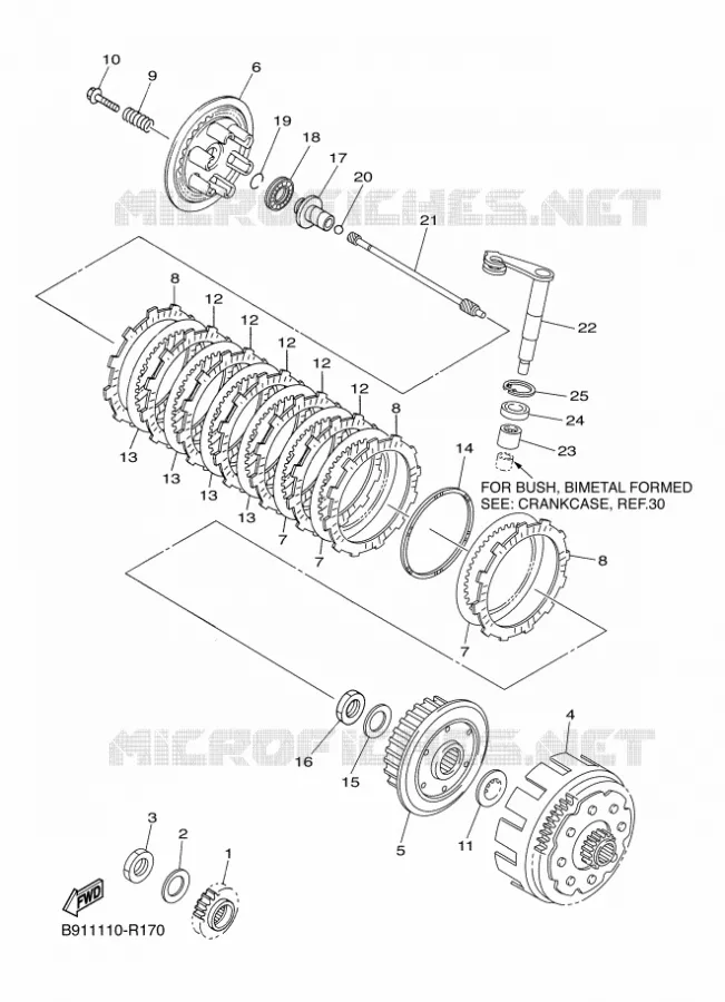 STARTMOTOR KOPPELINGS Yamaha MOTO 450 2017 WRF  WR450F