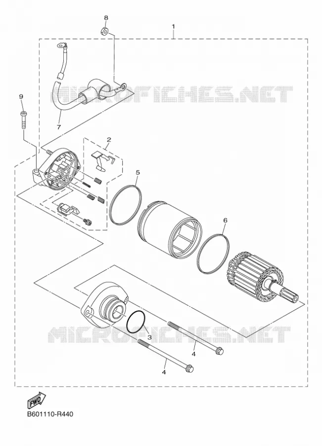 STARTMOTOR Yamaha MOTO 1000 2016 R1M  YZF-R1M
