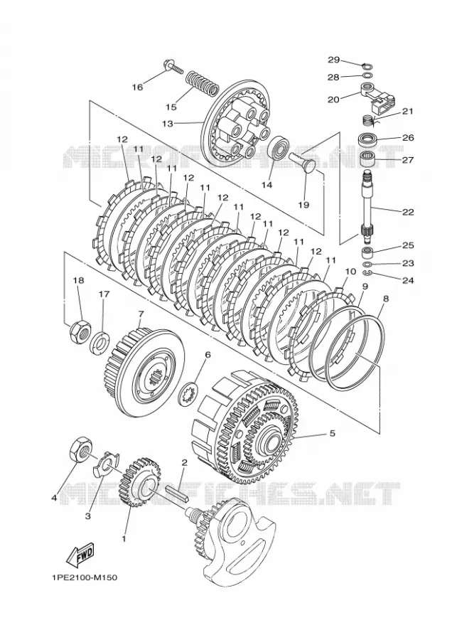 STARTMOTOR KOPPELINGS Yamaha QUAD 700 2017 RAPTOR  YFM700R