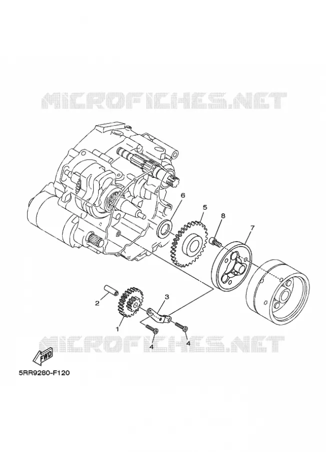 STARTMOTOR KOPPELINGS Yamaha MOTO 125 2016 TTR  TT-R125LWE