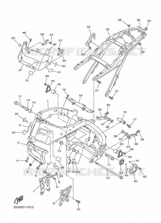 FRAME Yamaha MOTO 1700 2009 VMAX  VMAX17