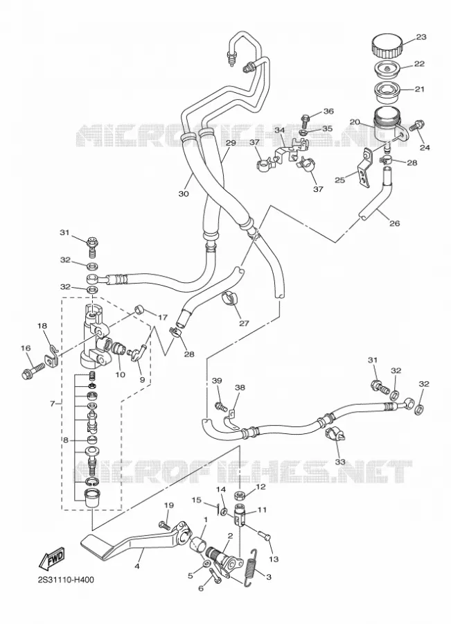 REMPOMP ACHTER Yamaha MOTO 1700 2009 VMAX  VMAX17