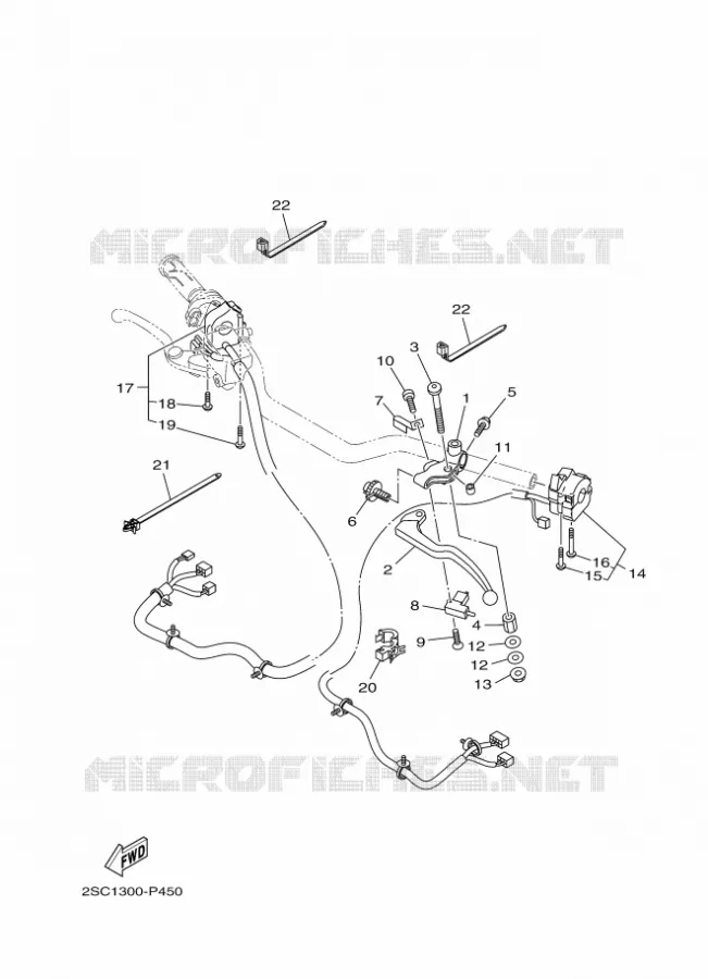 STUURSCHAKELAAR / HEVEL Yamaha MOTO 900 2016 MT  MT09TRA