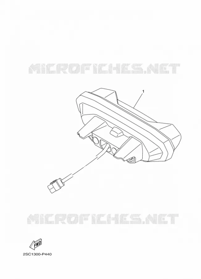 ACHTERLICHT Yamaha MOTO 900 2016 MT  MT09TRA