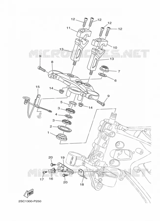 STUUR Yamaha MOTO 900 2016 MT  MT09TRA