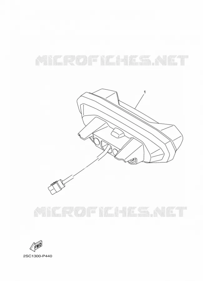 ACHTERLICHT Yamaha MOTO 900 2016 MT  MT09TRA