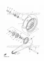 ACHTERWIEL voor Yamaha YZF-R1 2014