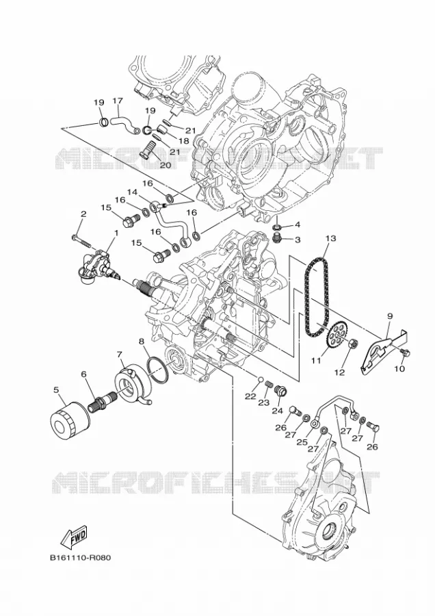 OLIEPOMP Yamaha QUAD 700 2017 KODIAK  YFM700FWBD