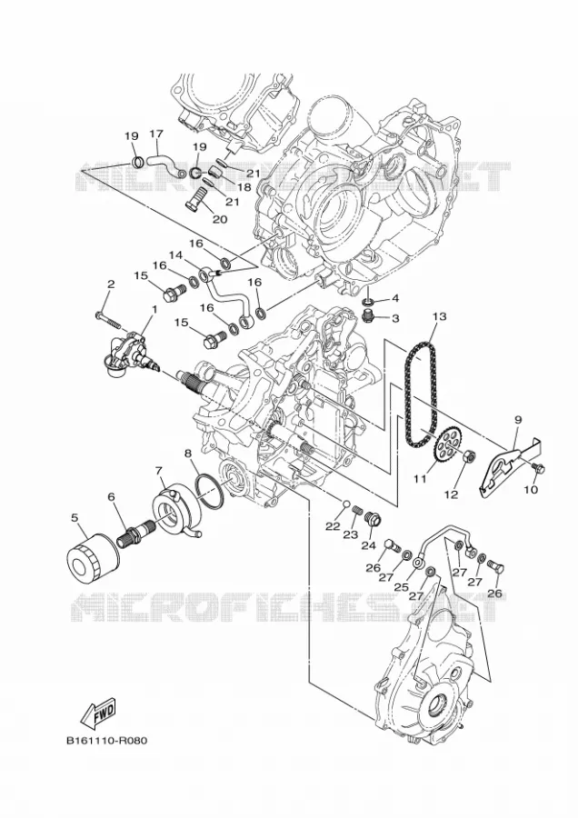 OLIEPOMP Yamaha QUAD 700 2017 KODIAK  YFM700FWBD