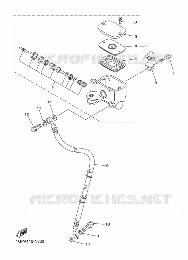 REMPOMP VOOR Yamaha MOTO 1300 2016 XVS  XVS1300CU