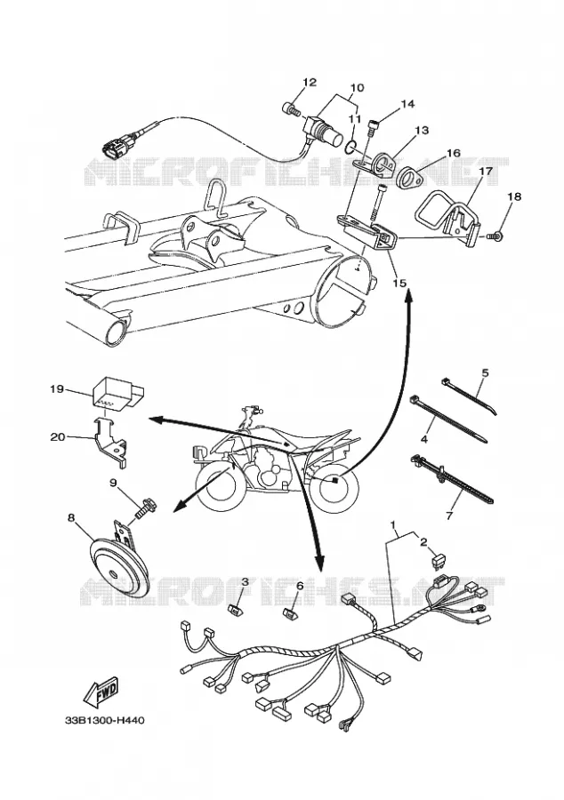 ELECTRISCH 2 Yamaha QUAD 250 2009 RAPTOR  YFM250R