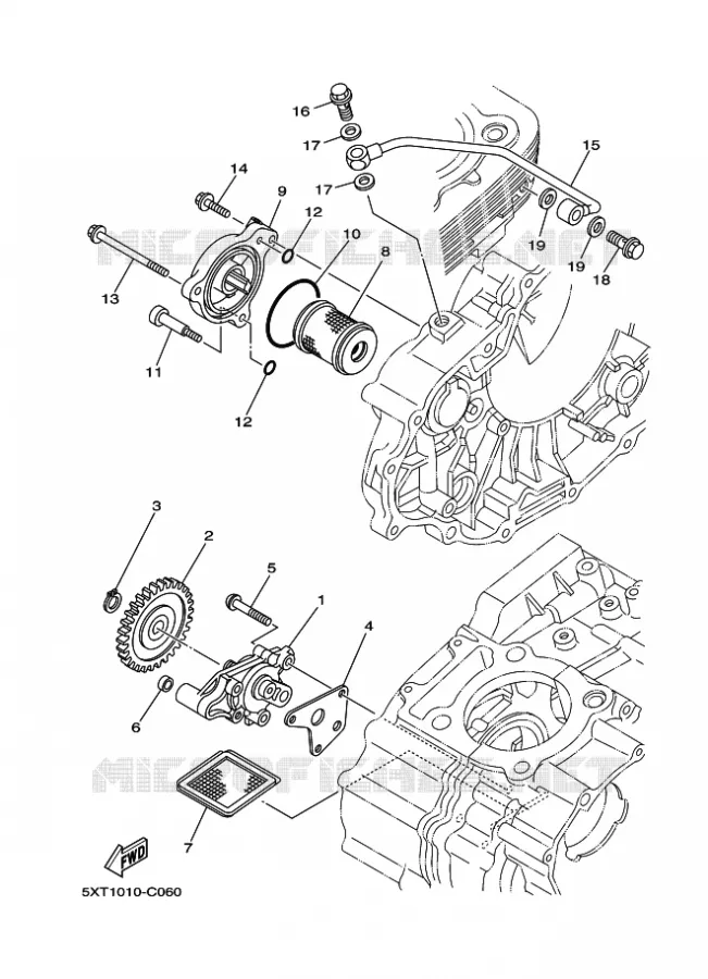 OLIEPOMP Yamaha QUAD 250 2009 RAPTOR  YFM250R
