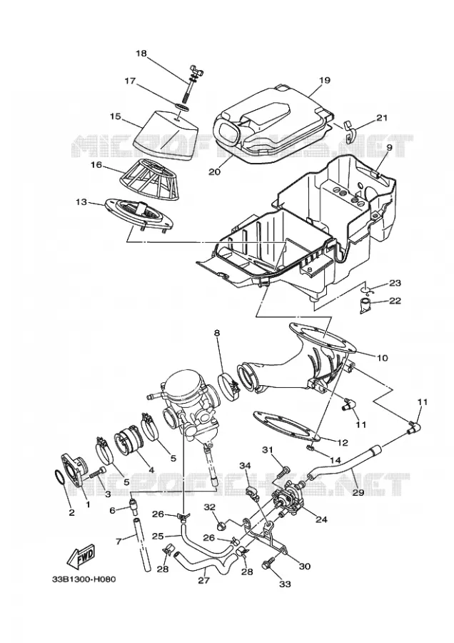 INLAAT Yamaha QUAD 250 2009 RAPTOR  YFM250R