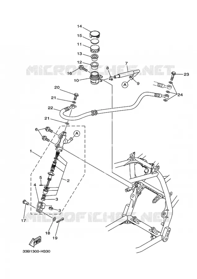 REMPOMP ACHTER Yamaha QUAD 250 2010 RAPTOR  YFM250R